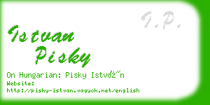 istvan pisky business card